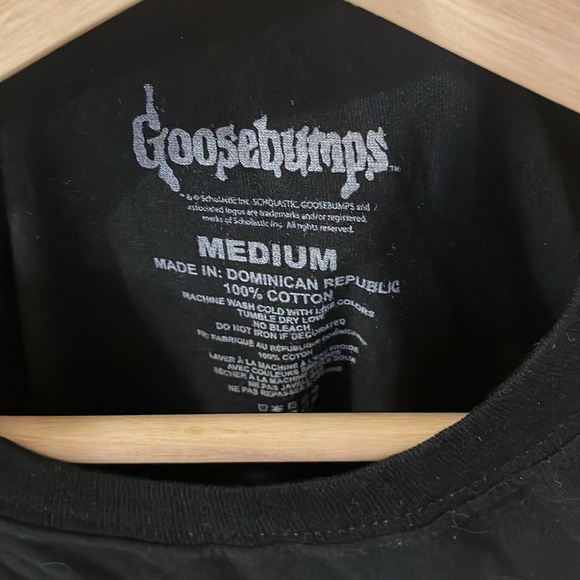 Goosebumps “Don’t mess with me!” T Shirt size medium in black - Picture 4 of 4